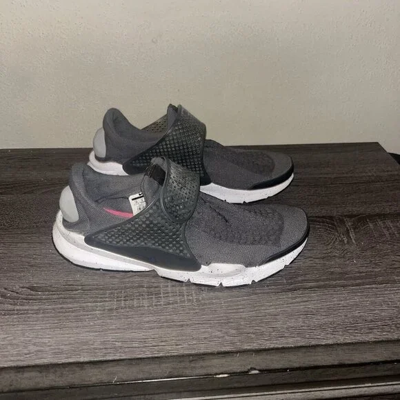 Nike Wolf Gray Sock Dart Slip On Athletic Breathable Low Top Comfort Shoes Sz 10 - Picture 2 of 8